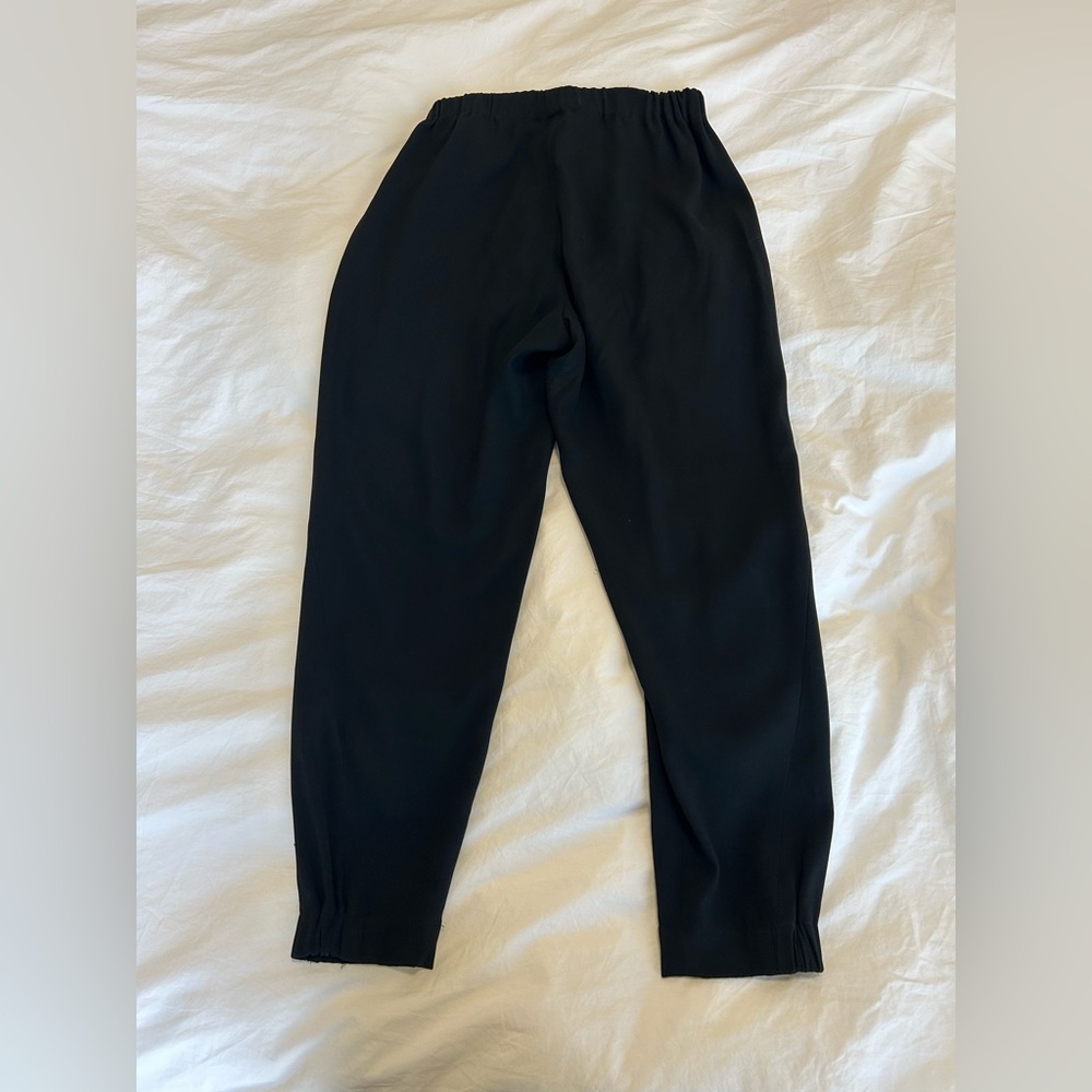 Babaton Black Elastic Waist Trousers